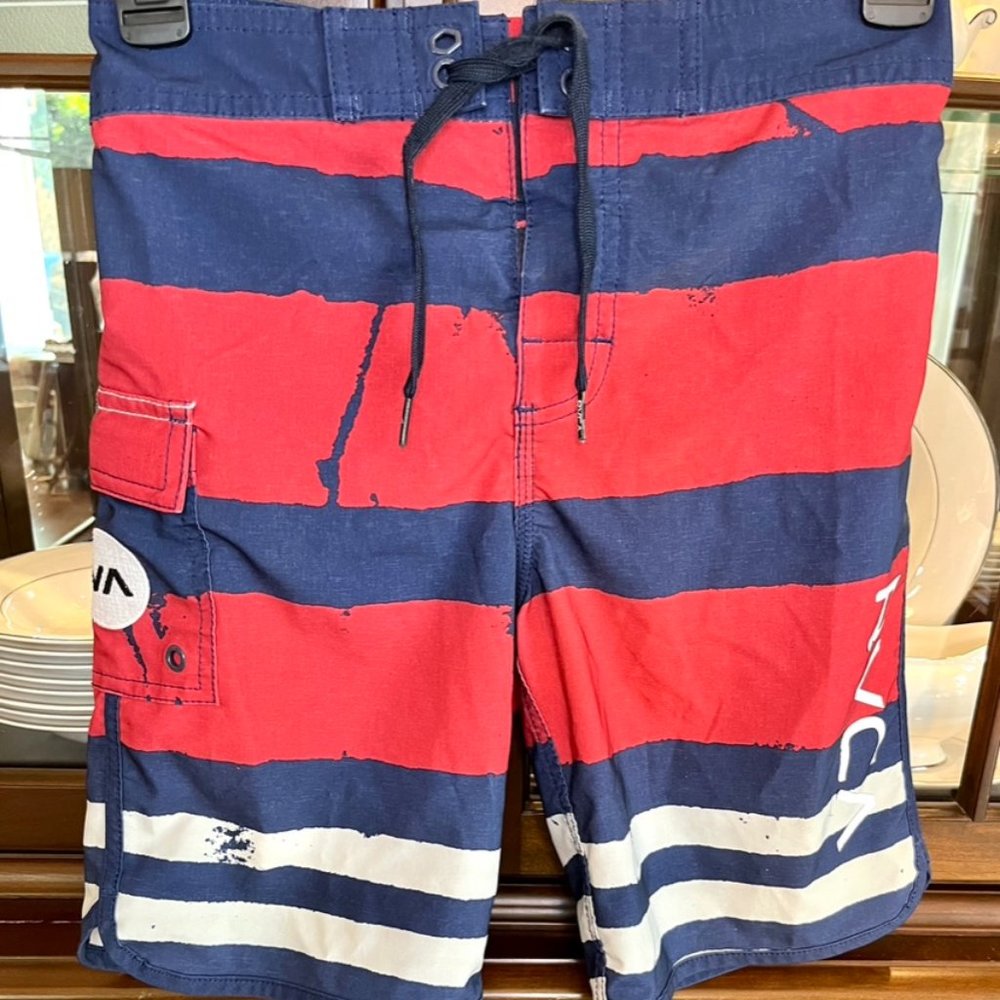 💥 RVCA VA Boy's Board Shorts Swim Trunks - Sz 24